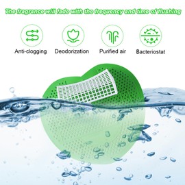 Pack of 6 Urinal Sieves with Fragrance, 18.5 x 19.3 cm, Urinal Sieve with Funny Football Goal, Splash Guard and Odour Protection, Urinal Insert for Bathroom Office, Stadiums, Internet Cafes, Hotels