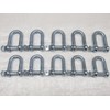 x10 8MM Galvanised Steel Commercial Dee Shackles
