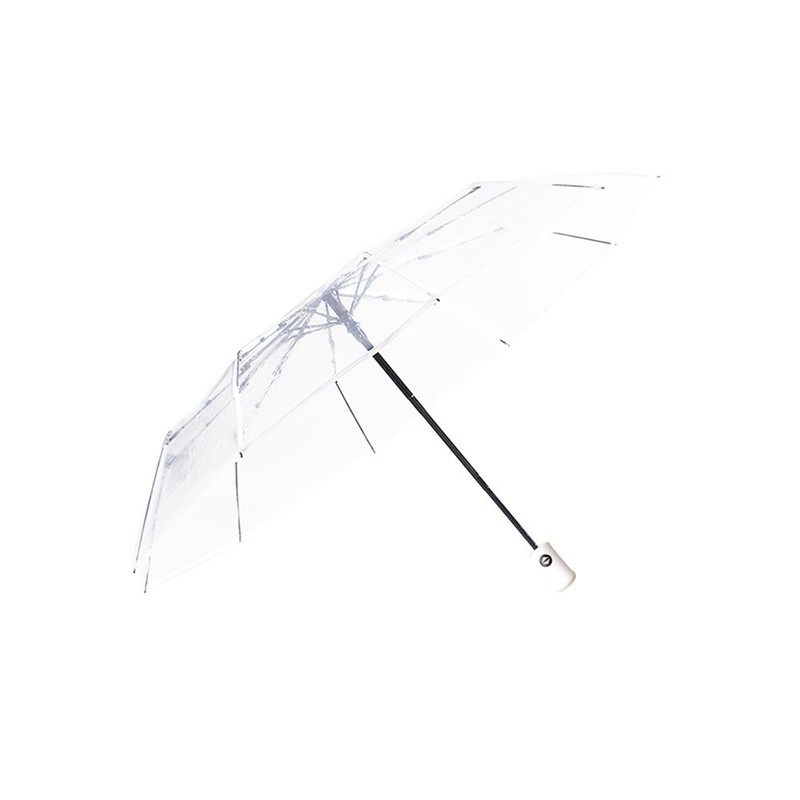 AIXICWXI Auto Open Close Transparent Umbrella - Folding, Windproof, Clear