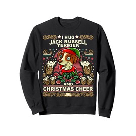 Jack Russell Terrier Christmas Cheer Santa Claus Dog Elf Sweatshirt