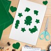 BOUBONI 10PCS Green Self Adhesive Felt Fabric Sheets Sticky Felt