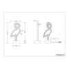Reality Leuchten Flamingo R55240101 LED Table Lamp Plastic White with