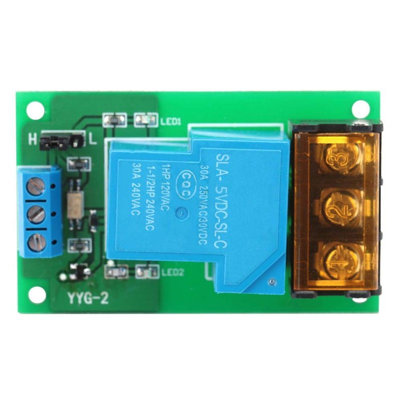 Oumefar 30A High Low Level Trigger Optocoupler Isolation Relay Module