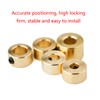 6/8/9/9.5/10mm Brass Depth Stop Collar Twist Drill Bit Shaft Woodworking