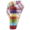 MEEDEE Rainbow Deco Mesh 10 Inch Rainbow Mesh Ribbon Fabric
