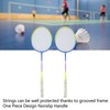 2Pcs Badminton Racket Yellow Light Frame Large Sweet Spot Anti
