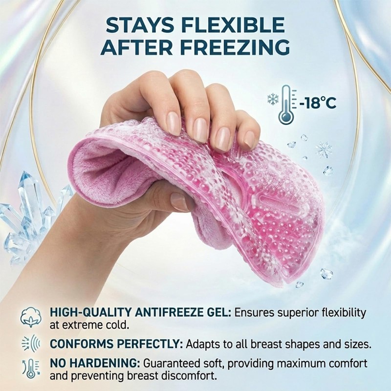 Breast Ice Pack 2 Pack Gel Ice Pack for Breast