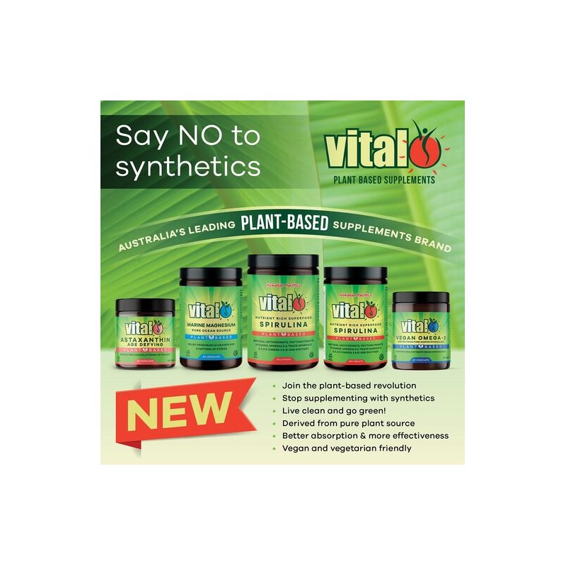 Vital Plant Based Hawaiian Pacifica Spirulina 300 Tablets