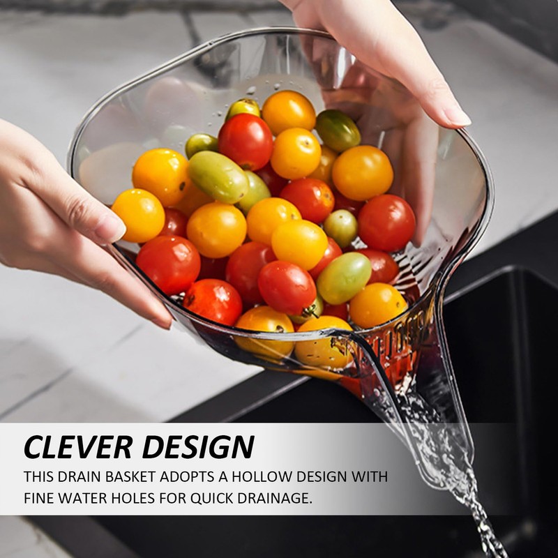 1 Pcs Kitchen Sink Filter,Multi Functional Drain Basket, Grey Large