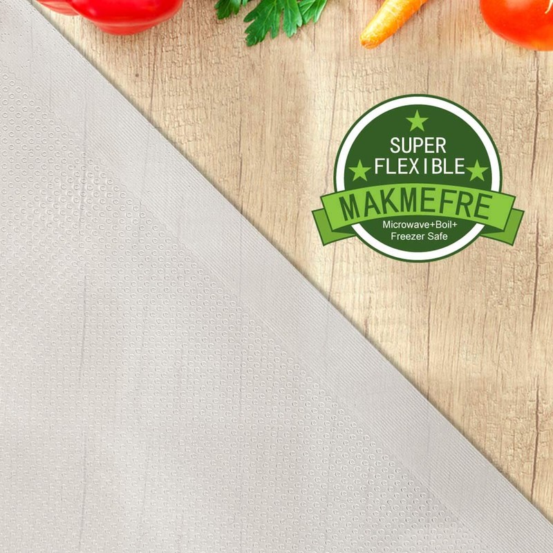 MakMeFre 6 Pack 8"x20'(3Rolls) and 11"x20' (3Rolls) Vacuum Sealer Bags