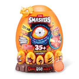 Smashers Dino Egg Hunt by ZURU, Light-Up Fire Breathing Dinosaur Themed Treasure Hunt Toy, Collectable Toy for Boys and Kids (Giganotosaurus)
