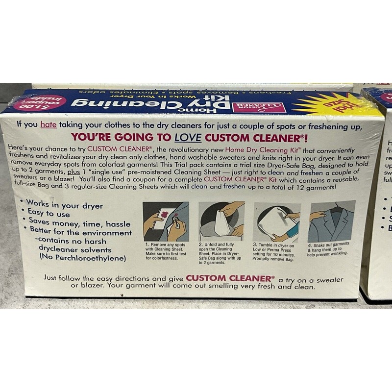 Custom Cleaner Lot Of 6 Custom Cleaners Home Dry Cleaning