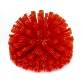 SPARTA Industrial Tank Brush Head Pipe Brush Head, Drain Brush with 3/4" Thread Hole (Handle Not Included) for Commercial Use, Plastic, 5.7 Inches, Orange