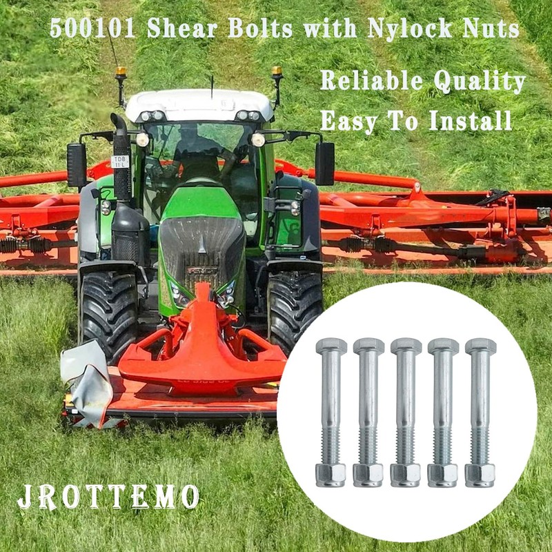 500101 Grade 5 Shear Bolts for Rotary Cutters (1/2" x