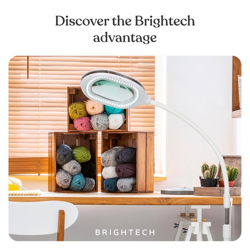 Brightech LightView Pro Magnifying LED Desk Lamp with Light, Hobbies