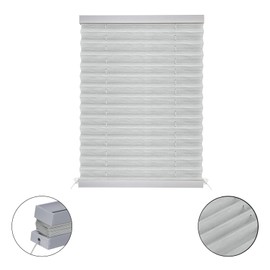 RV Blinds for Camper Window, RV Shades Window Pleated Shades,Camper Blinds for Travel Trailer Motor Coach Motorhome-20 W x 38" L,Gray