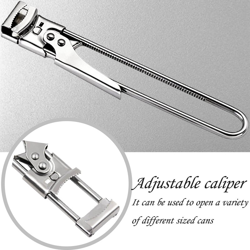 Jar Opener,Adjustable Non-Slip Multifunctional Stainless Steel Can Opener,Multi Opener Set