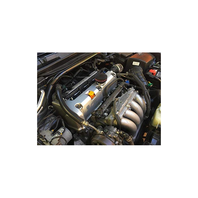 CFM Performance Baffled Billet Valve Cover Breather compatible with 2004-2008