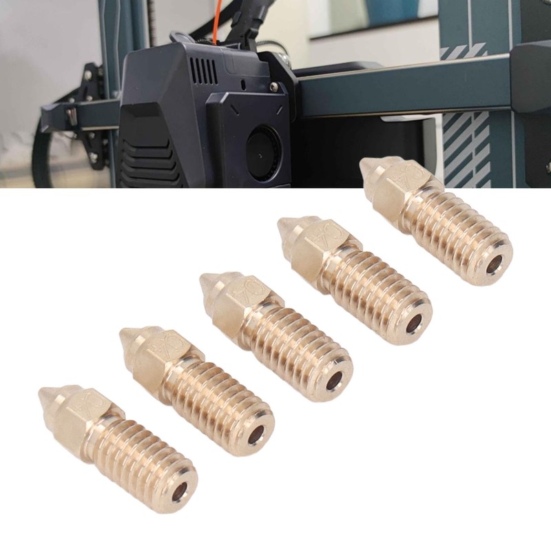 10 Pcs 3D Printer Nozzle Brass 0.4mm M6 High Flow