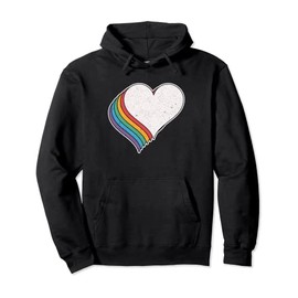 Love Heart Shape Vintage Heart Colorful Heart Pullover Hoodie