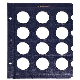 Whitman Blank Page for Whitman Classic Albums - 34mm Coins