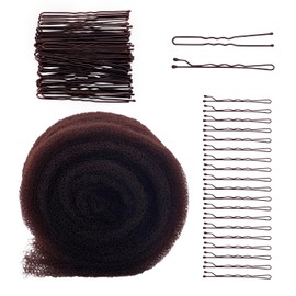 Hair Sponge for Updo, 4.92ft Long Hair Padding Updos Hairs Filler Bun Maker Bumps Volume Insert Styling Tool for Women Men Instant Buns & Voluminous Updos (Brown)