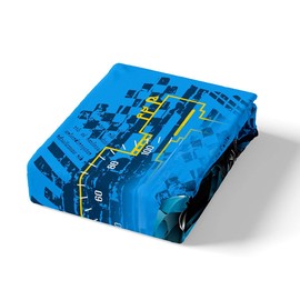 Sports Car Sheet Set Kids Boys Girls Race Car Fitted Sheets Set Full Size Speed Race Sports Car Bedding Sheet Sets Includes 1 Flat Sheet,1 Fitted Sheet,2 Pillowcases