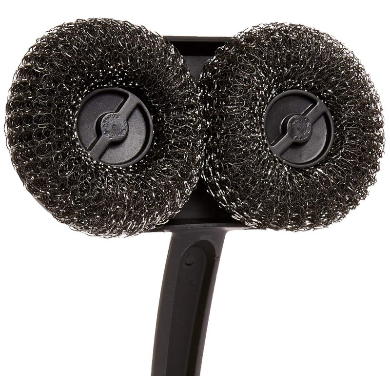 Outset 76227 Long Handle Mesh Scrubber Grill Brush, 1 EA,