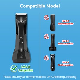 Guards Compatible with Manscaped The Lawn Mower 4.0 Replacement, 4pcs, Cutting Length from 1/8” to 1/2”