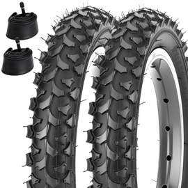 Xastro 2 x 12.5 Inch Tyres Kid Bike 12 1/2 x 2 1/4 (12.5 x 2.25) 54-203 Bicycle Tyres and Tube AV32 mm Valve Compatible 12.5 Inch Children's Bicycle Tyres Pram Bicycle Trailer Scooter