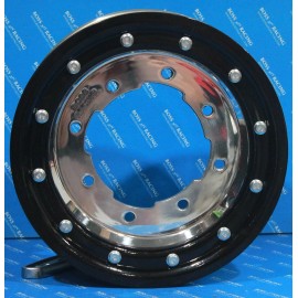 BOSS ATV RACING ALUMINUM BEAD LOCK FRONT WHEEL 10X5 BLACK RING