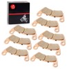 Front & Rear Sintered Brake Pads Kit Compatible with Polaris