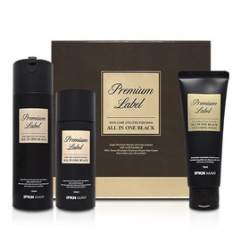 IPKN Man Premium Label All-in-One Black 150ml+100ml / 입큰 맨 프리미엄 라벨 올인원 블랙 150ml+100ml
