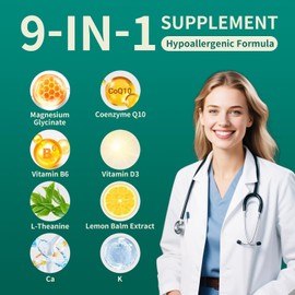 Magnesium Glycinate Gummies 300mg – 90 Individually Wrapped Gummies – Low-Allergy, Non-GMO, Gluten & Soy Free – Supports Cardiovascular Health, Cognitive Function & Muscle-Bone Strength          ChatGPT에게 묻기