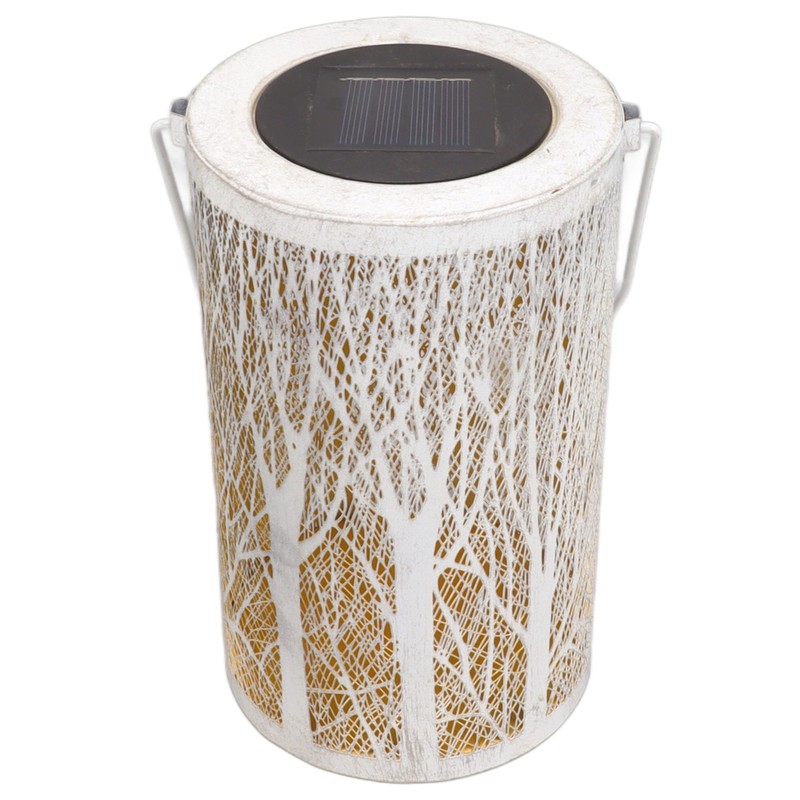 Garden Hanging Light Outdoor Solar Powered Lantern 5730LED White Forest