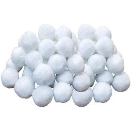 Kateluo Filter Balls 700 g Filter Material for Pool Pump, Replace 25 kg of Filter Sand for Pool Sand Filter, White