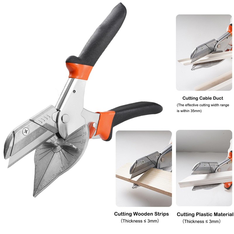 Nityunn Multi-Angle Mitre Scissors, 45-135 Degree Cutting Tool, Multifunctional Cable