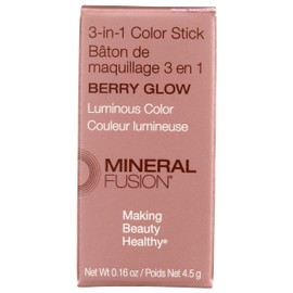 3-In-1 Color Stick - Berry Glow by Mineral Fusion for Women - 0.16 oz Makeup