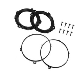 ACROPIX 1 Set 7 Inch Round Headlight Mounting Retaining Bracket Ring with Headlight Metal Ring for Jeep TJ Wrangler 1997-2006 Car Parts