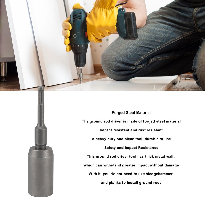 SDS Plus Earth Drill, Forged Steel Drill, Robust T-Rod Post