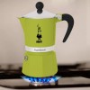 Bialetti Rainbow Stovetop Espresso Maker Moka Pot 6 Cups Fatto