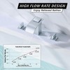 SUMERAIN 3 Hole Deck Mount Roman Tub Faucet Waterfall Bath