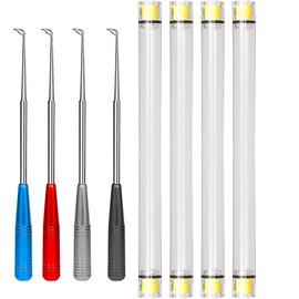 WADY 4Pcs Fish Hook Remover Fishing Hook Quick Removal Device Security Extractor Fish Hook Disconnect Device 17.5cm Long