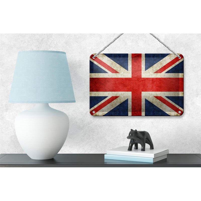 Tin Sign Flag 18 x 12 cm United Kingdom Metal