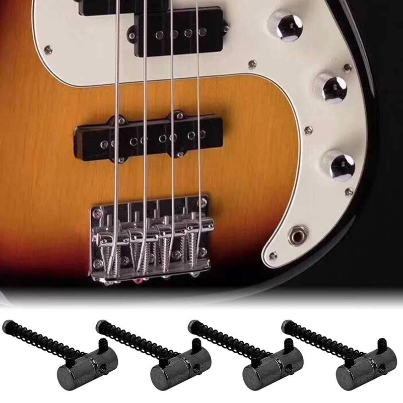 4pcs Electric Bass Correction Saddle Set Bass Bridge String Saddle