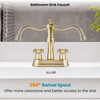 gotonovo 4 Inch Centerset Bathroom Sink Faucet with Double Cross