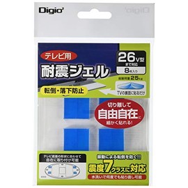 LOAS 26V型対応テレビ耐震ジェル 8枚(25×12.5mm)