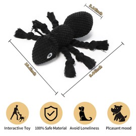 Aqezd ant Plush Dog Toys Which Puppy Stuffing and Ant Scream，Boring Interactive for Separation Anxiety Suitable for Small and Medium Dogs to Chew and Play (Ant)