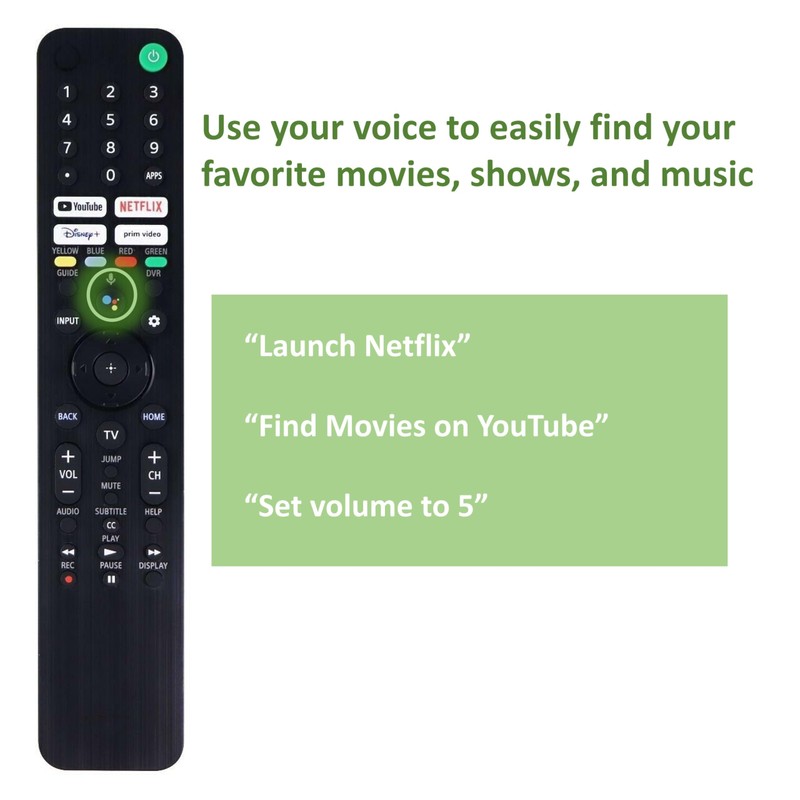 Universal Voice Remote for All Sony Google/Android XR/XBR/KD/K Series 4K