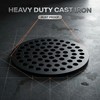 5.5 Inches Cast Iron Drain Cover, Heavy Duty Rust Proof